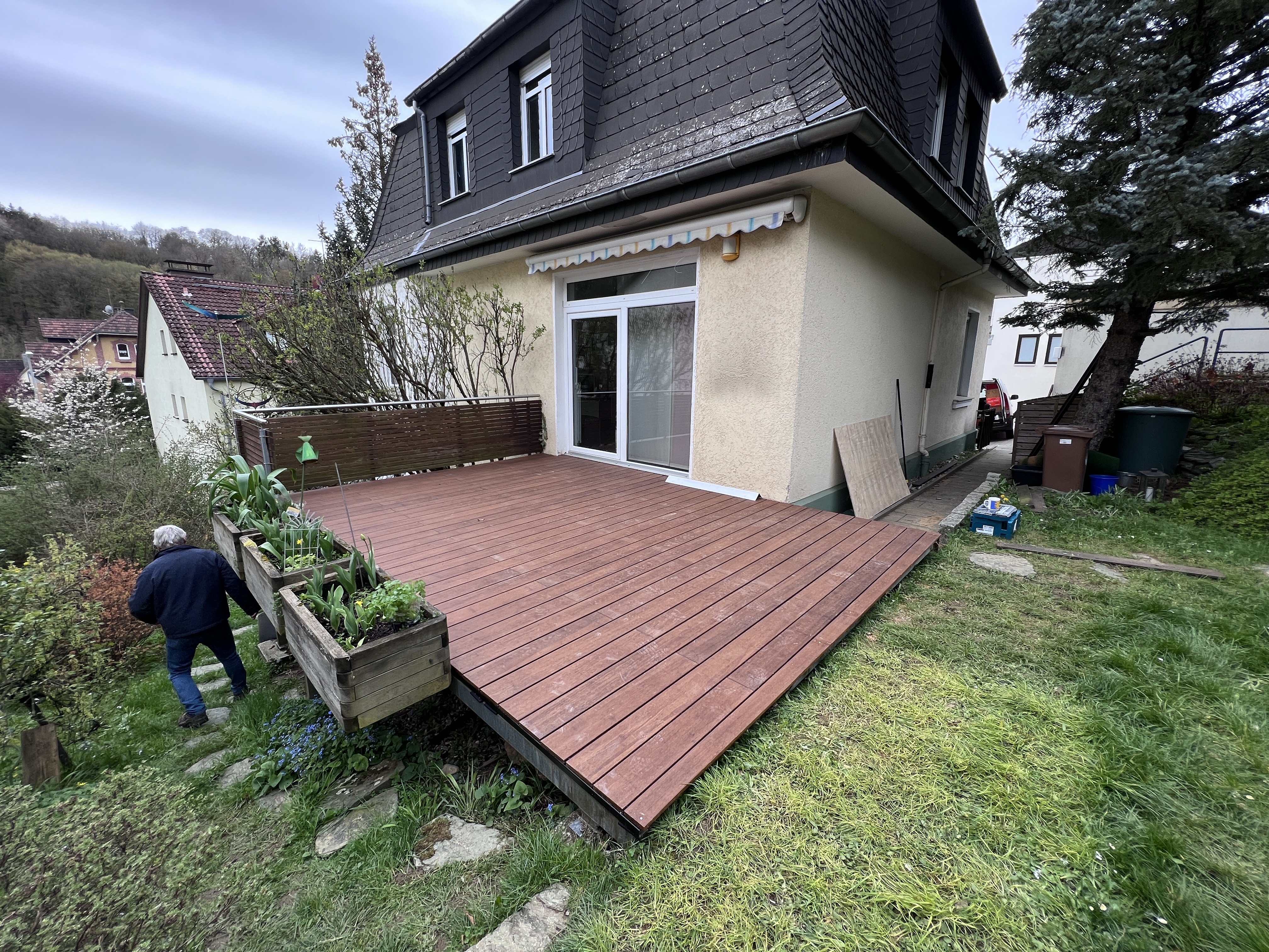 Terrasse am Hang
